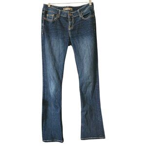Bke Sabrina Medium Wash Flared Bootcut Denim Jeans Womens 29x33.5